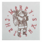 Paris Prix Lot de 20 Serviettes en Papier  Père Noël  33x33cm Blanc