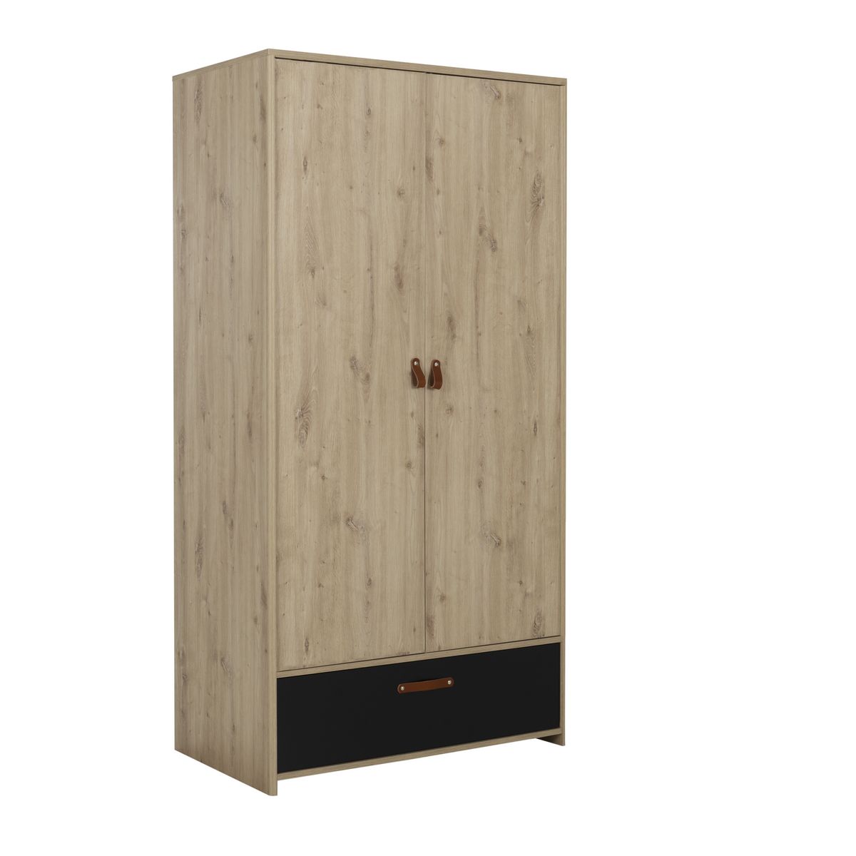 Armoire 2portes 1 tiroir  L102xH200xP60cm MARCUS