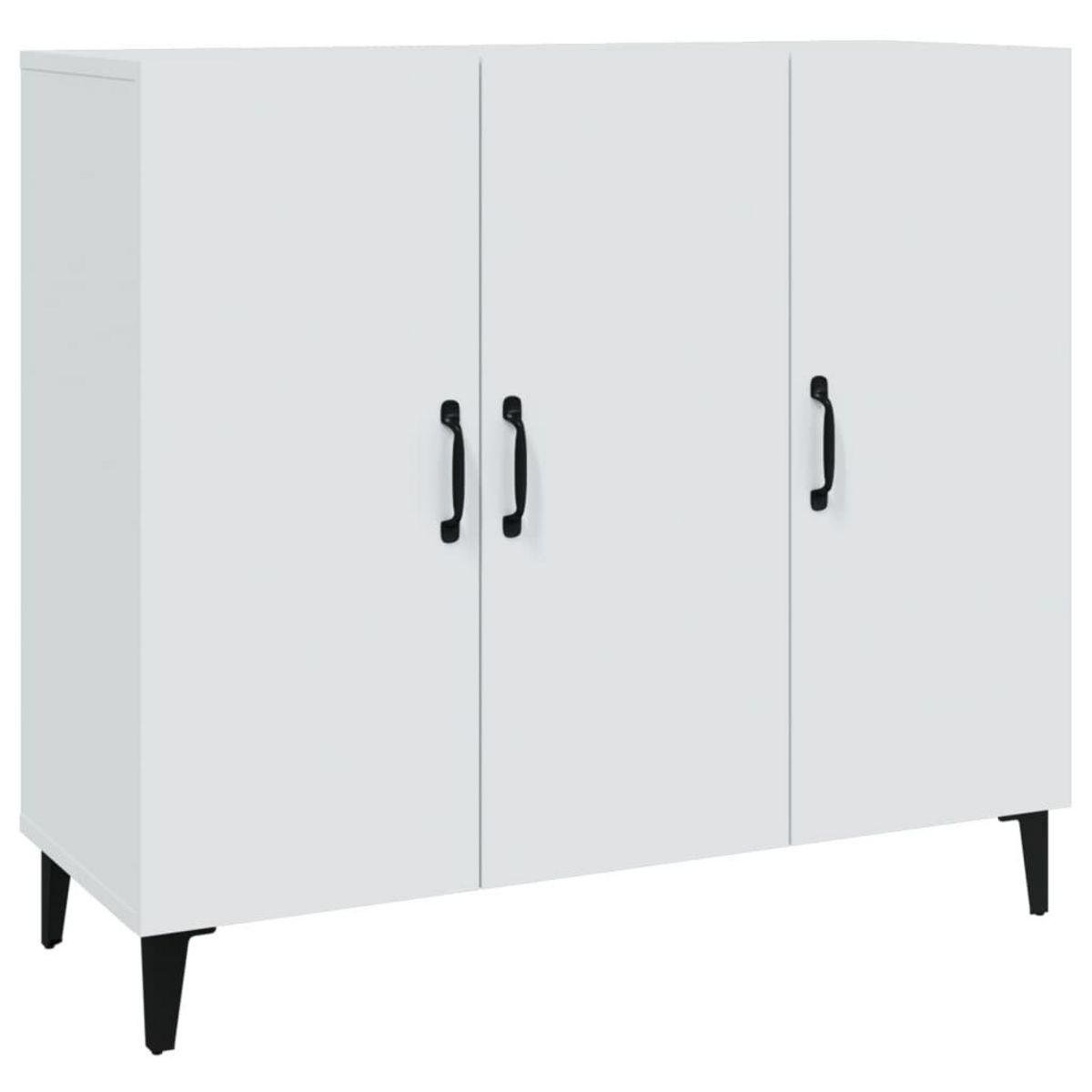 VIDAXL Buffet blanc 90x34x80 cm bois d'ingenierie