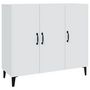 Voir la diapositive 2 : VIDAXL Buffet blanc 90x34x80 cm bois d'ingenierie