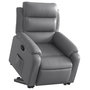 Voir la diapositive 3 : VIDAXL Fauteuil inclinable Gris Similicuir