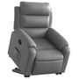 Voir la diapositive 3 : VIDAXL Fauteuil inclinable Gris Similicuir