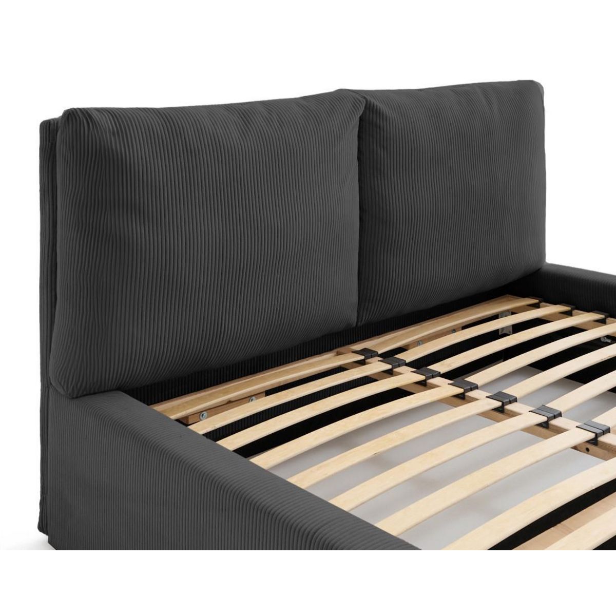 LISA DESIGN Pivoine - lit coffre - 180x200 - en velours côtelé - sommier inclus