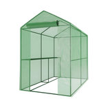 EUROSPEN Serre de Jardin 2m² - bâche armée - avec étagères et porte zipée