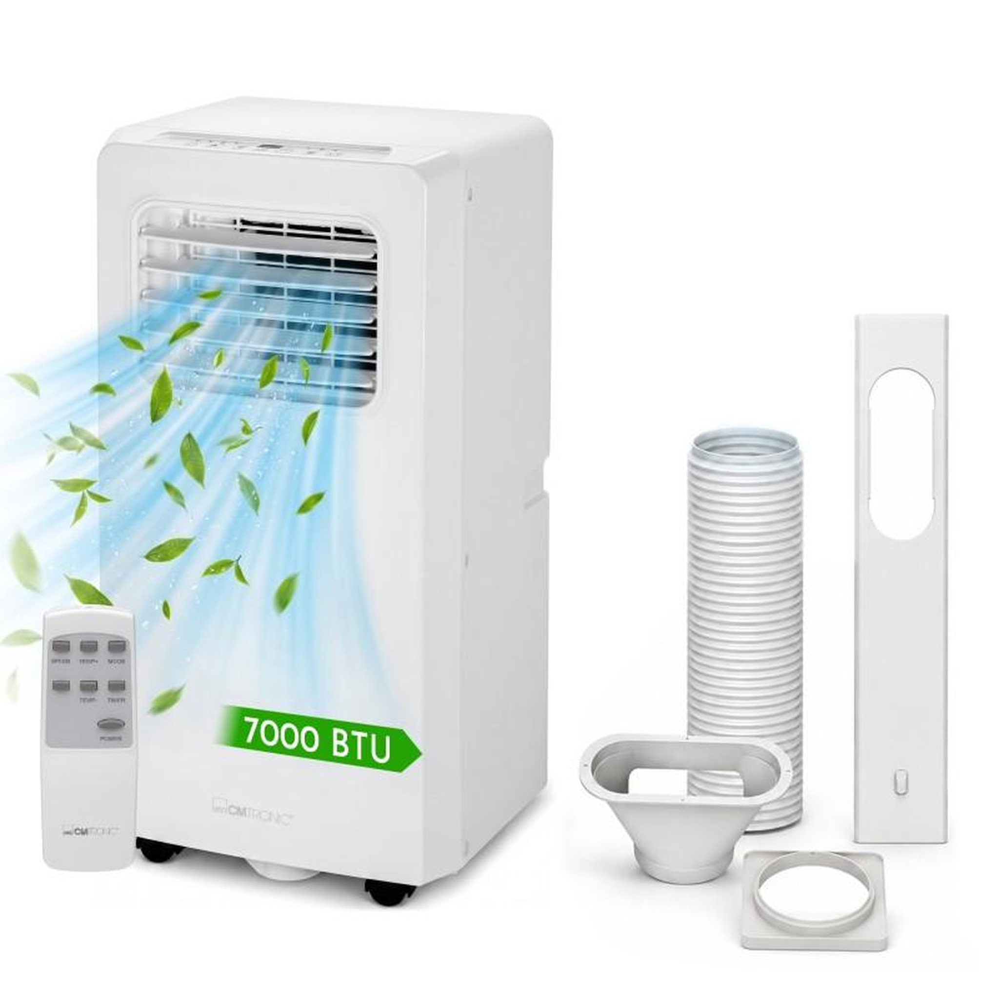 Cl3844 - blanc - climatiseur mobile 7000 btu - classe a - minuterie 24h
