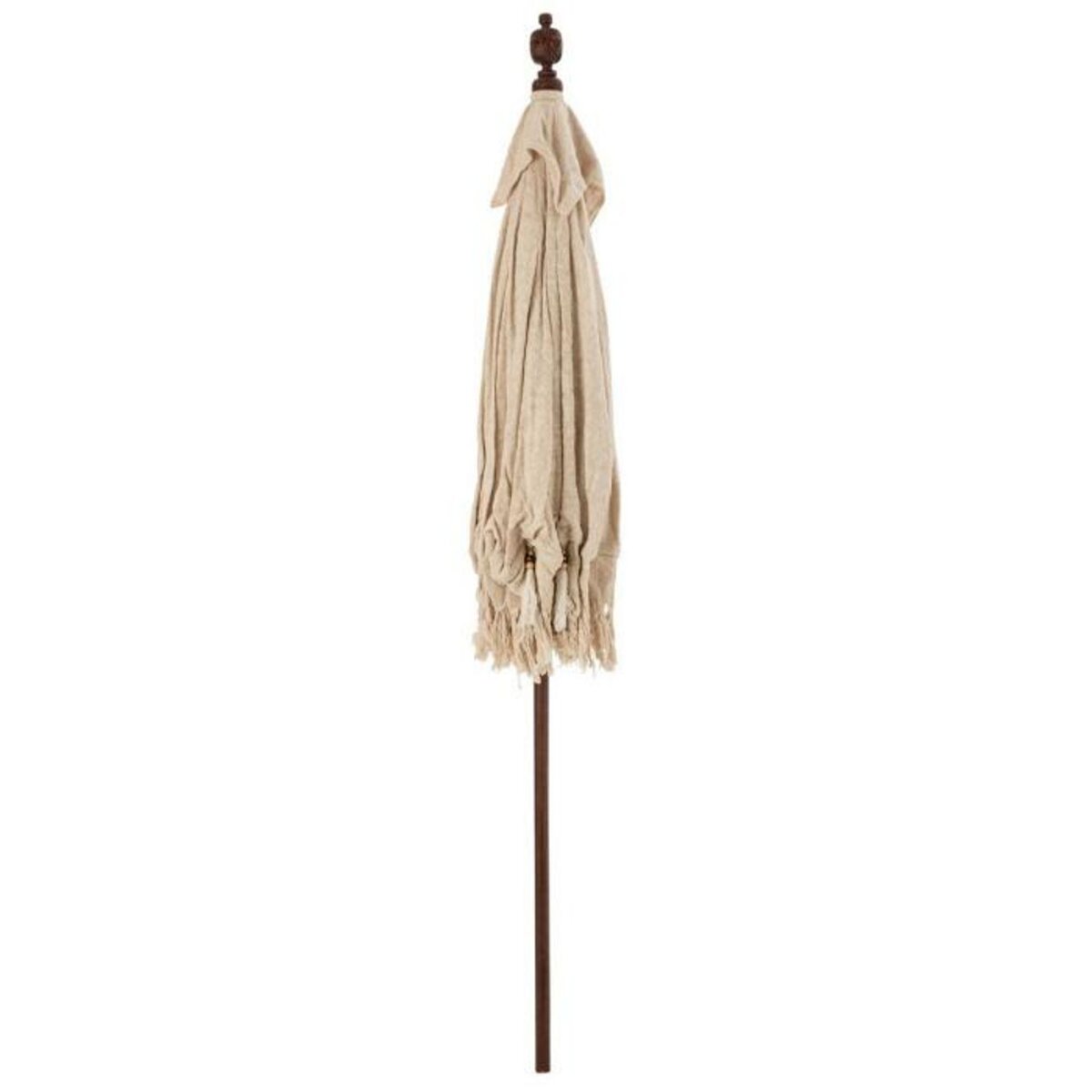 Paris Prix Parasol Déco  Pompons & Coquillages  188cm Beige