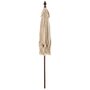 Voir la diapositive 2 : Paris Prix Parasol Déco  Pompons & Coquillages  188cm Beige