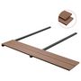 Voir la diapositive 3 : VIDAXL Panneau de terrasse et accessoires WPC 20 m² 2,2 m Marron clair