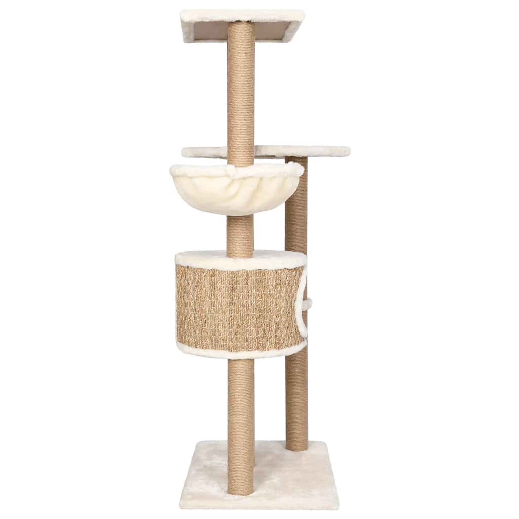 Voir la diapositive 4 : VIDAXL Arbre a chat avec griffoirs 126 cm herbiers marins