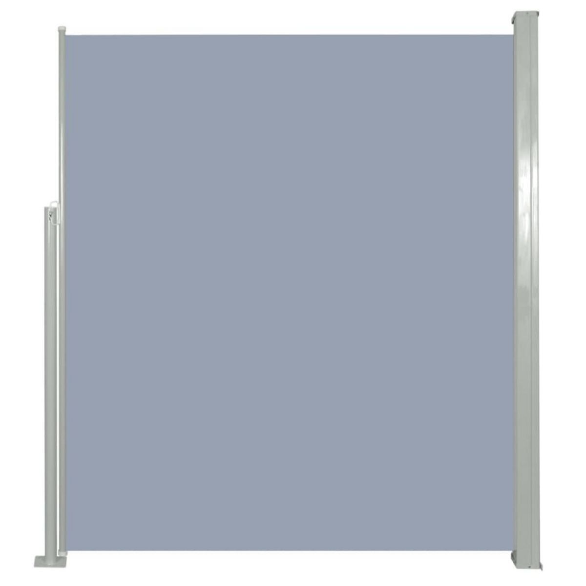 VIDAXL Auvent lateral retractable de patio 160 x 300 cm Gris