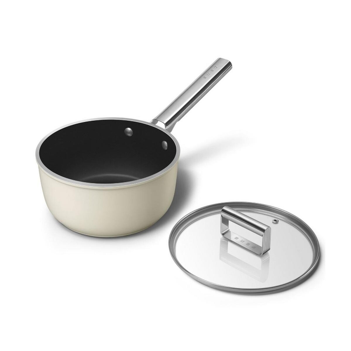 SMEG Casserole crème mat 20cm + couvercle - SPF2012CRM