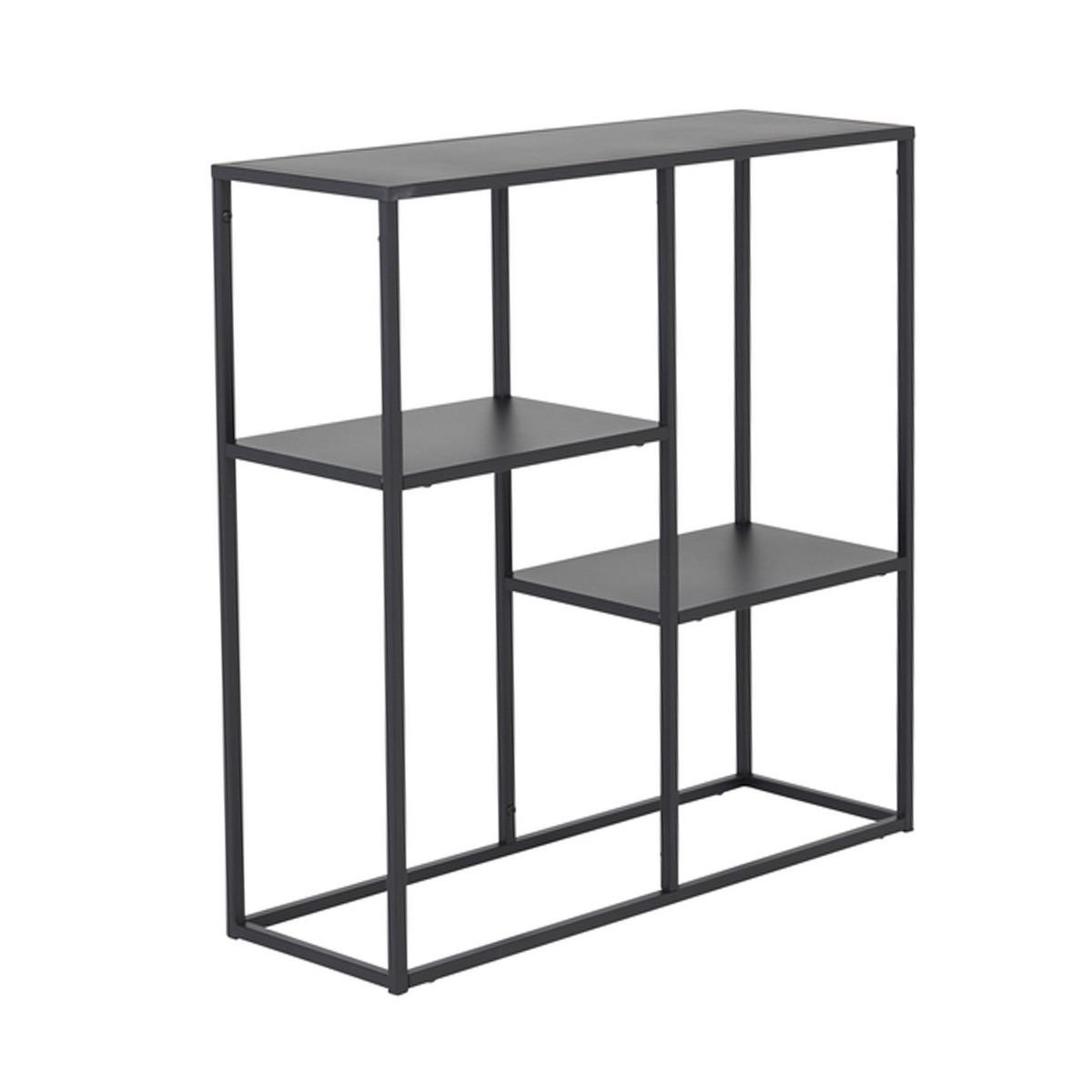 Paris Prix Étagère 3 Niveaux en Métal  Staal  81cm Noir