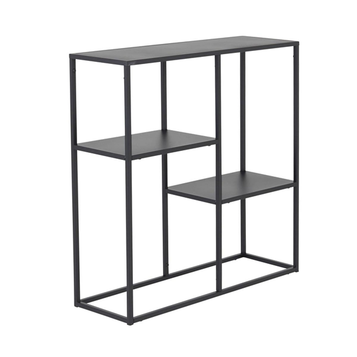 Paris Prix Étagère 3 Niveaux en Métal  Staal  81cm Noir