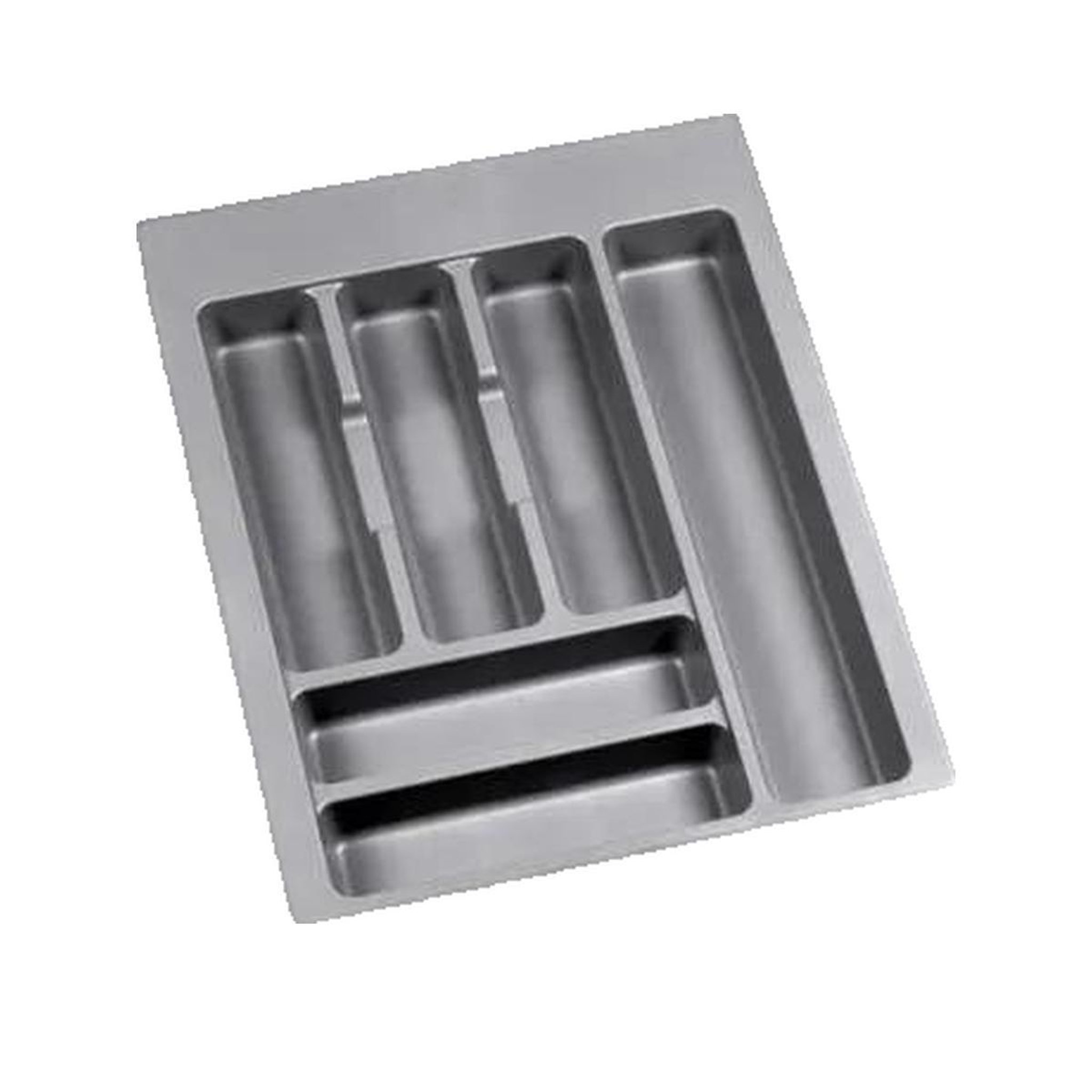 Emuca 8329421 Range couverts Optima pour tiroir universel, module 450mm, Plastique, Gris