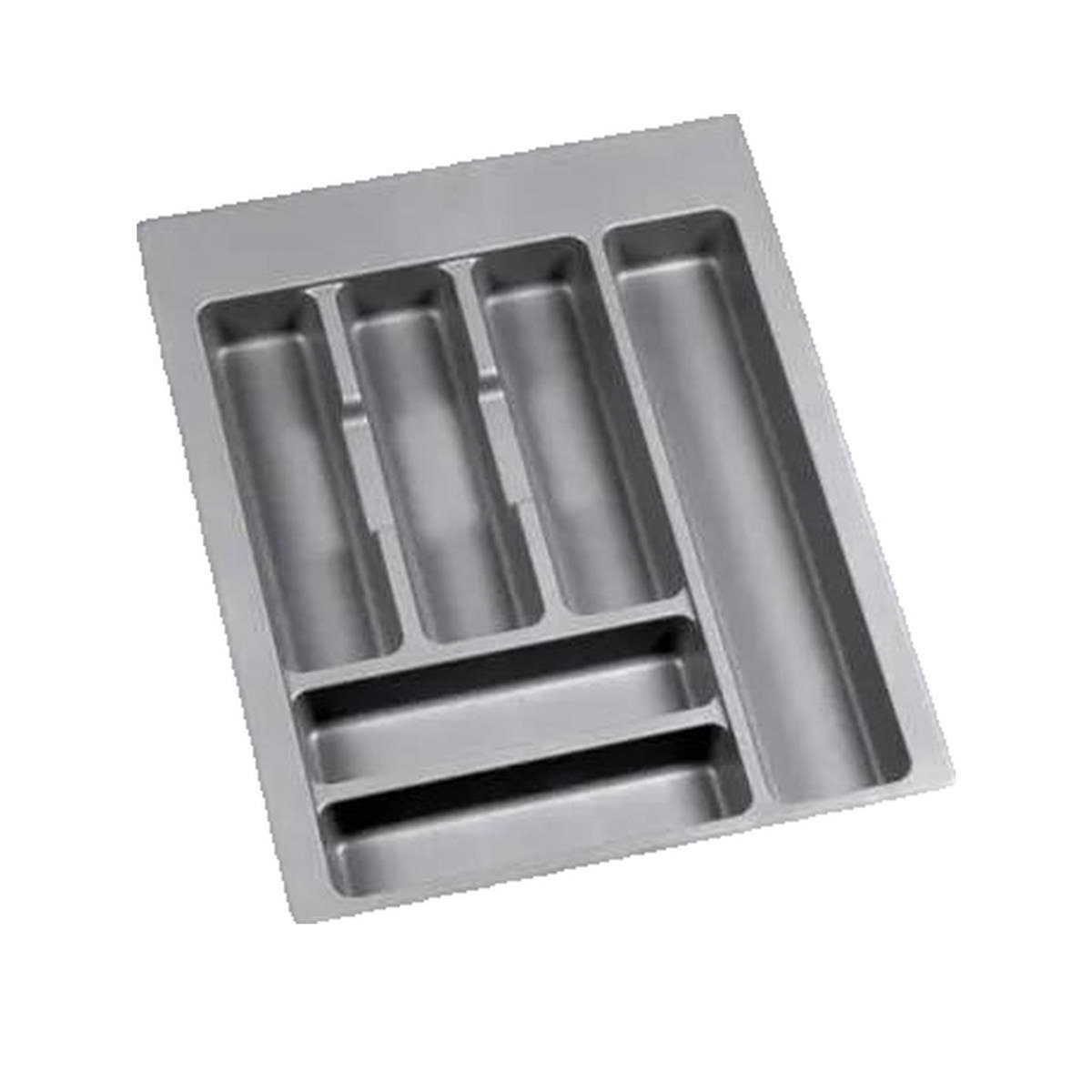 Emuca 8329421 Range couverts Optima pour tiroir universel, module 450mm, Plastique, Gris