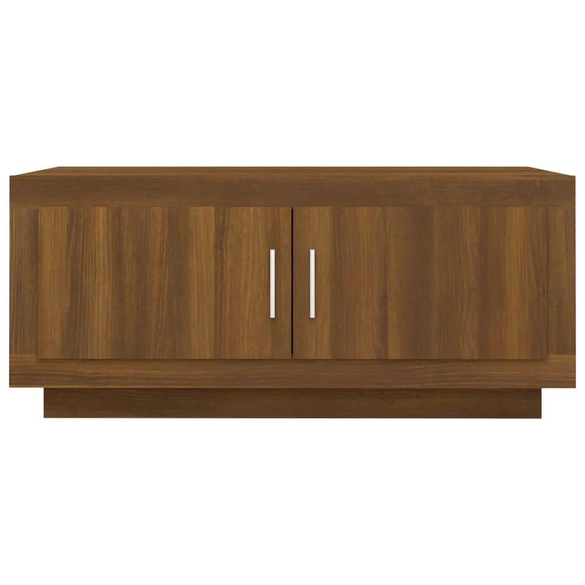 Voir la diapositive 5 : VIDAXL Table basse Chene marron 102x50x45 cm Bois d'ingenierie