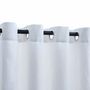 Voir la diapositive 3 : VIDAXL Rideau occultant et anneaux en metal 2pcs Blanc casse 140x245cm
