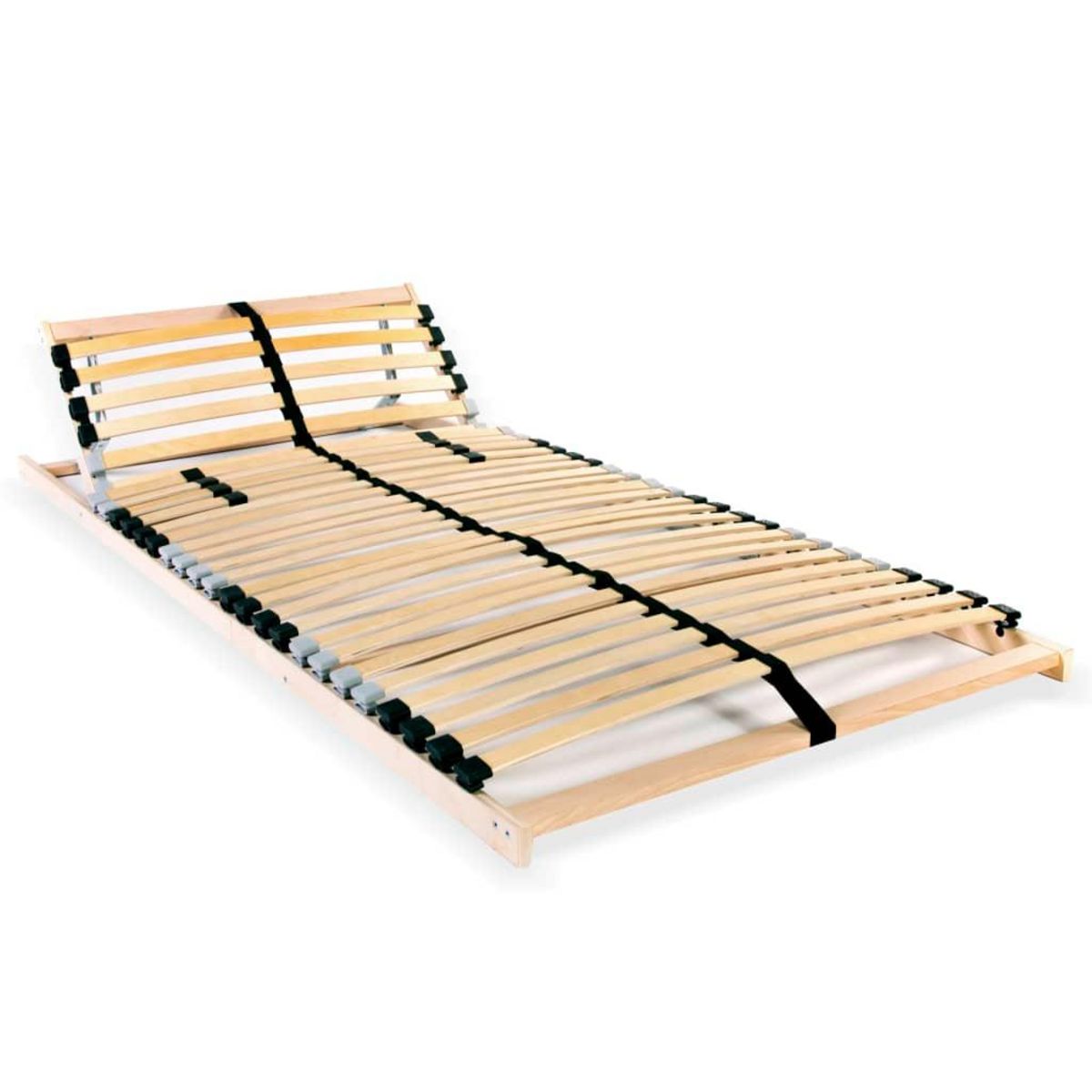 VIDAXL Sommier a lattes sans matelas avec 28 lattes 7 zones 90x200 cm
