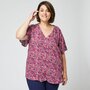 IN EXTENSO Blouse manches papillon rose grande taille femme