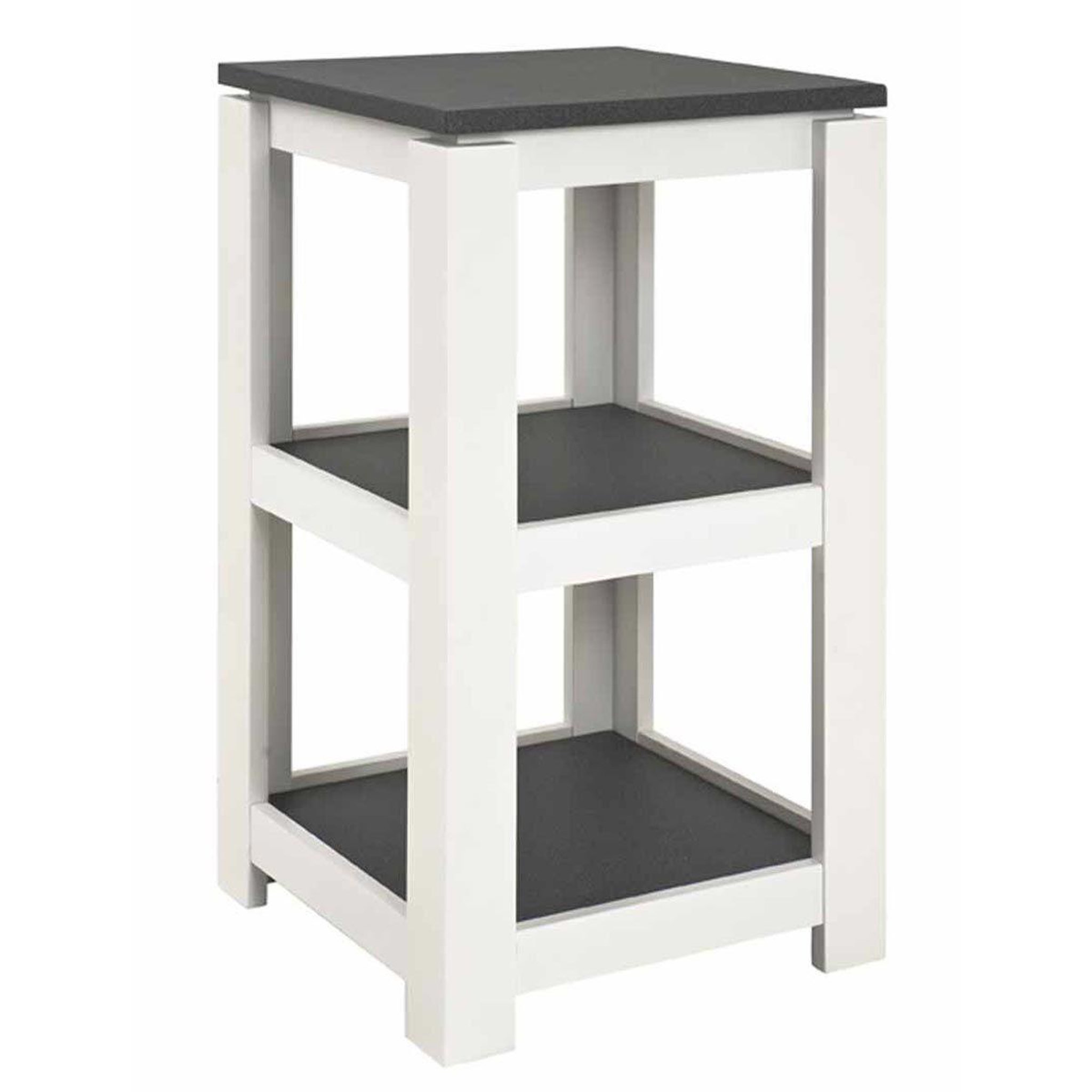 Paris Prix Étagère Design 3 Niveaux  Granit  74cm Blanc