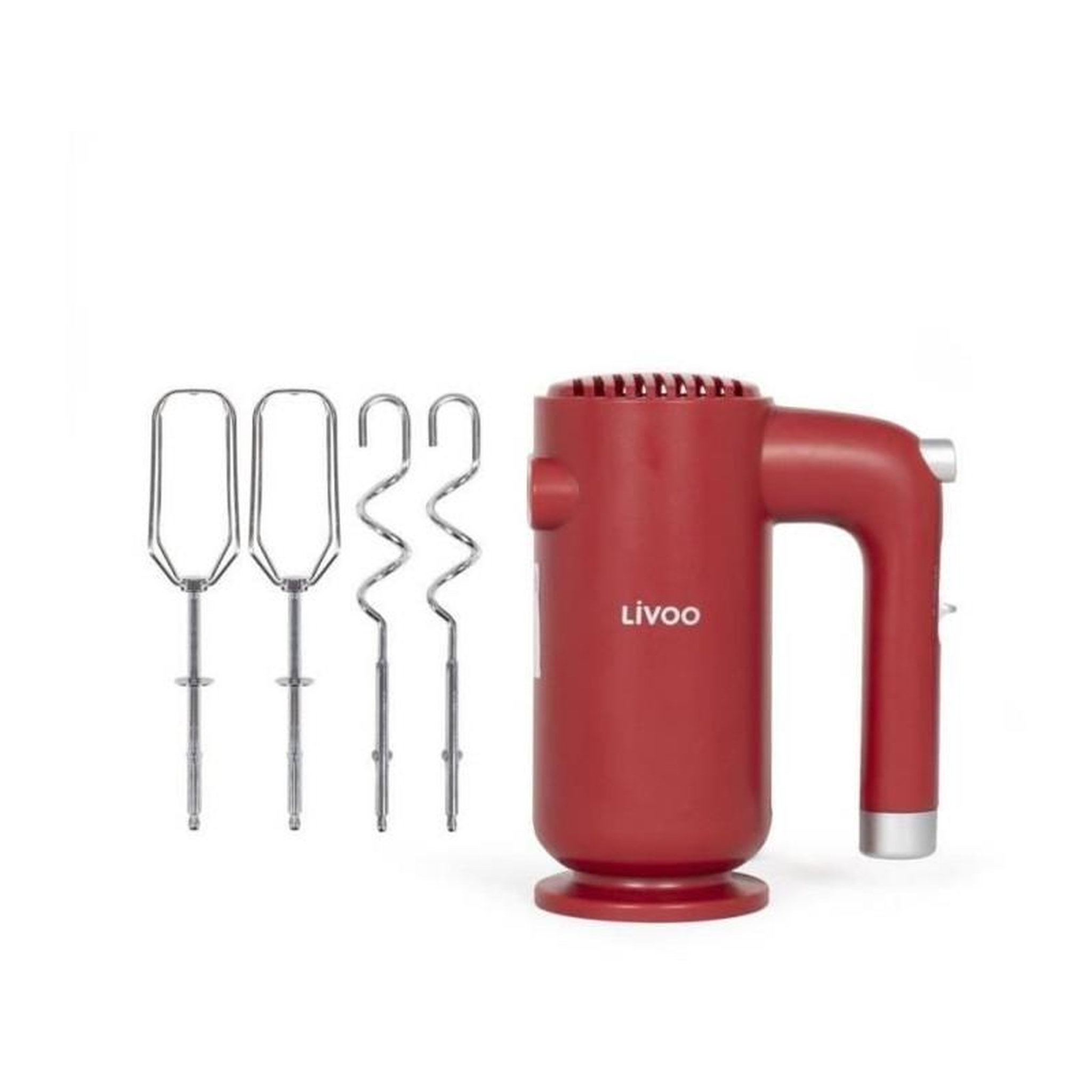 Voir la diapositive 4 : LIVOO Batteur électrique 250w rouge - dop243r