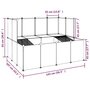 Voir la diapositive 6 : VIDAXL Cage pour petits animaux Transparent 143x107x93 cm PP et Acier
