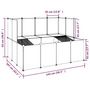 Voir la diapositive 6 : VIDAXL Cage pour petits animaux Transparent 143x107x93 cm PP et Acier