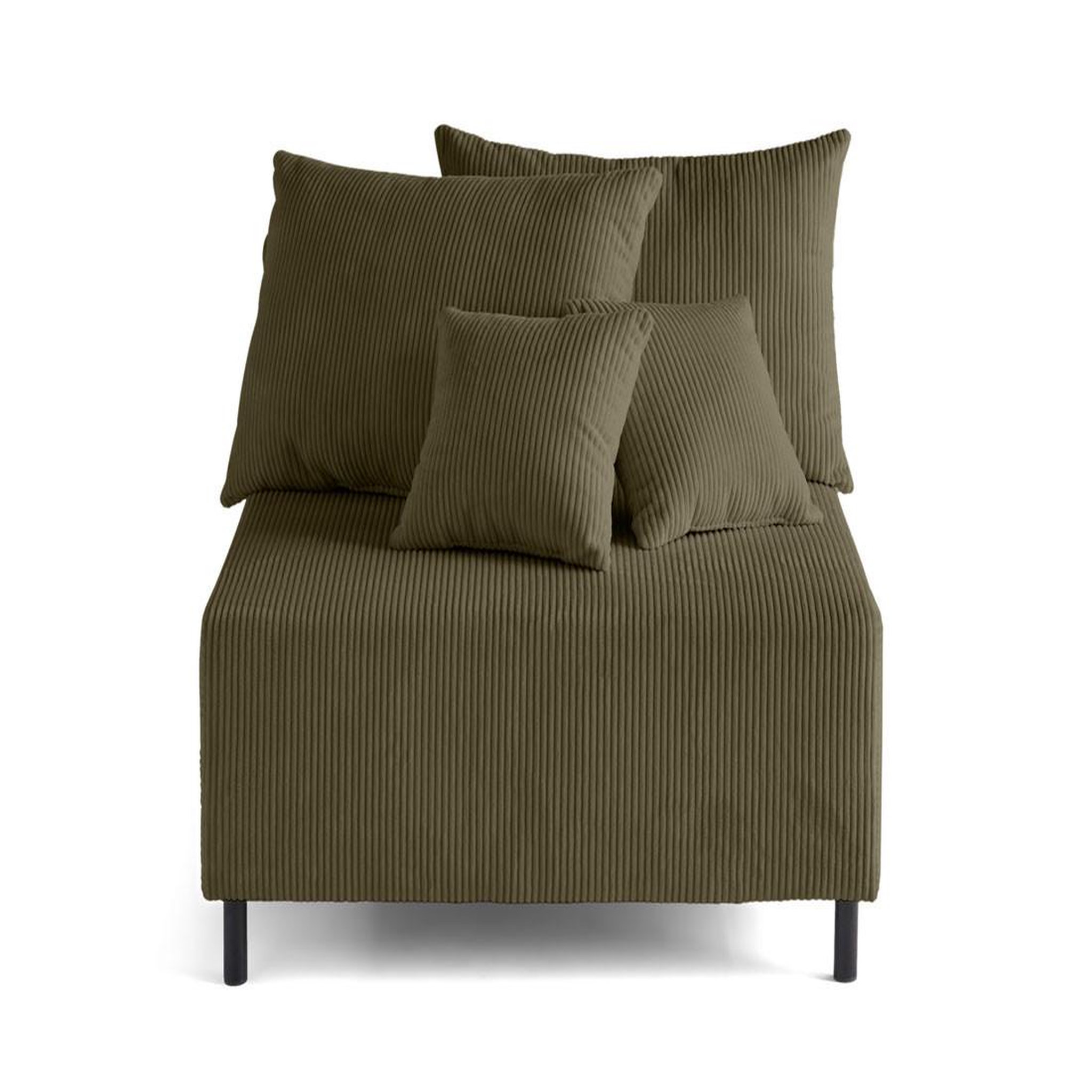 Voir la diapositive 1 : BEST MOBILIER Edinburg - module d'assise - en velours côtelé