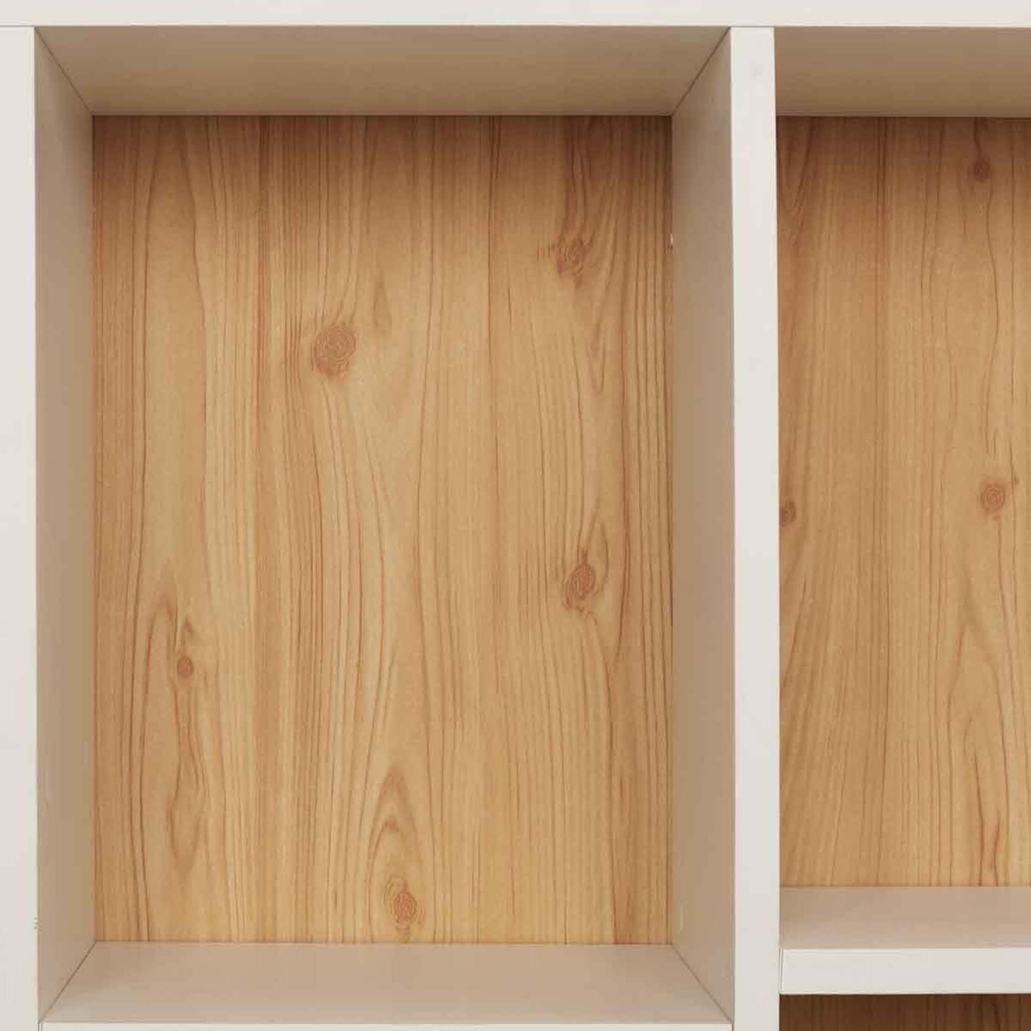 Voir la diapositive 4 : The Home Deco Factory Bibliothèque enfant  suzanne  116cm blanc & beige