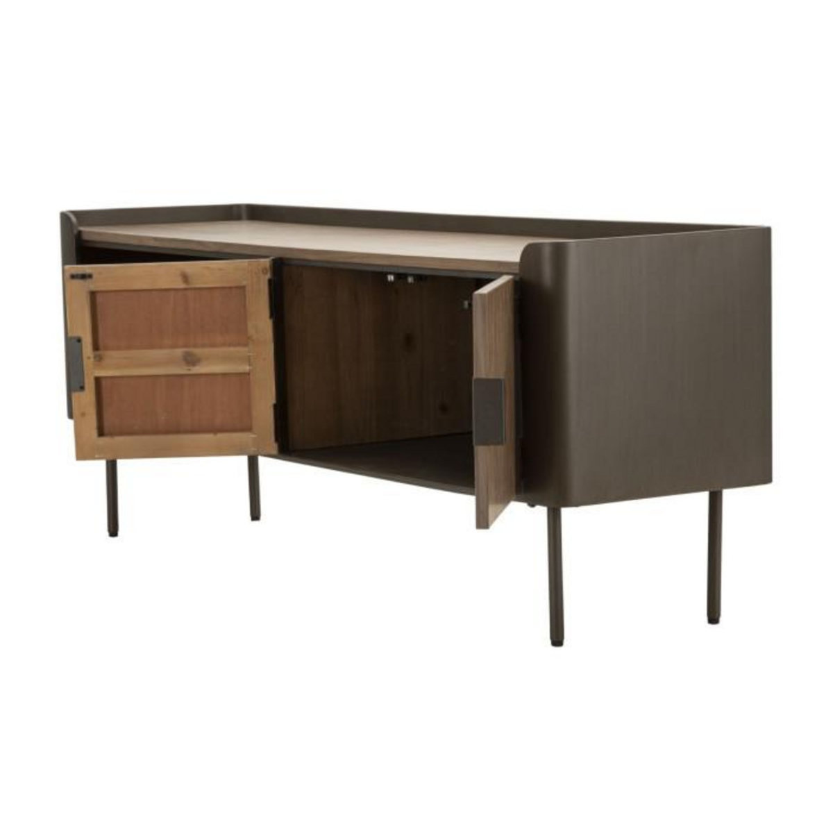 Paris Prix Meuble TV 2 portes en Bois  Toronto  150cm Naturel