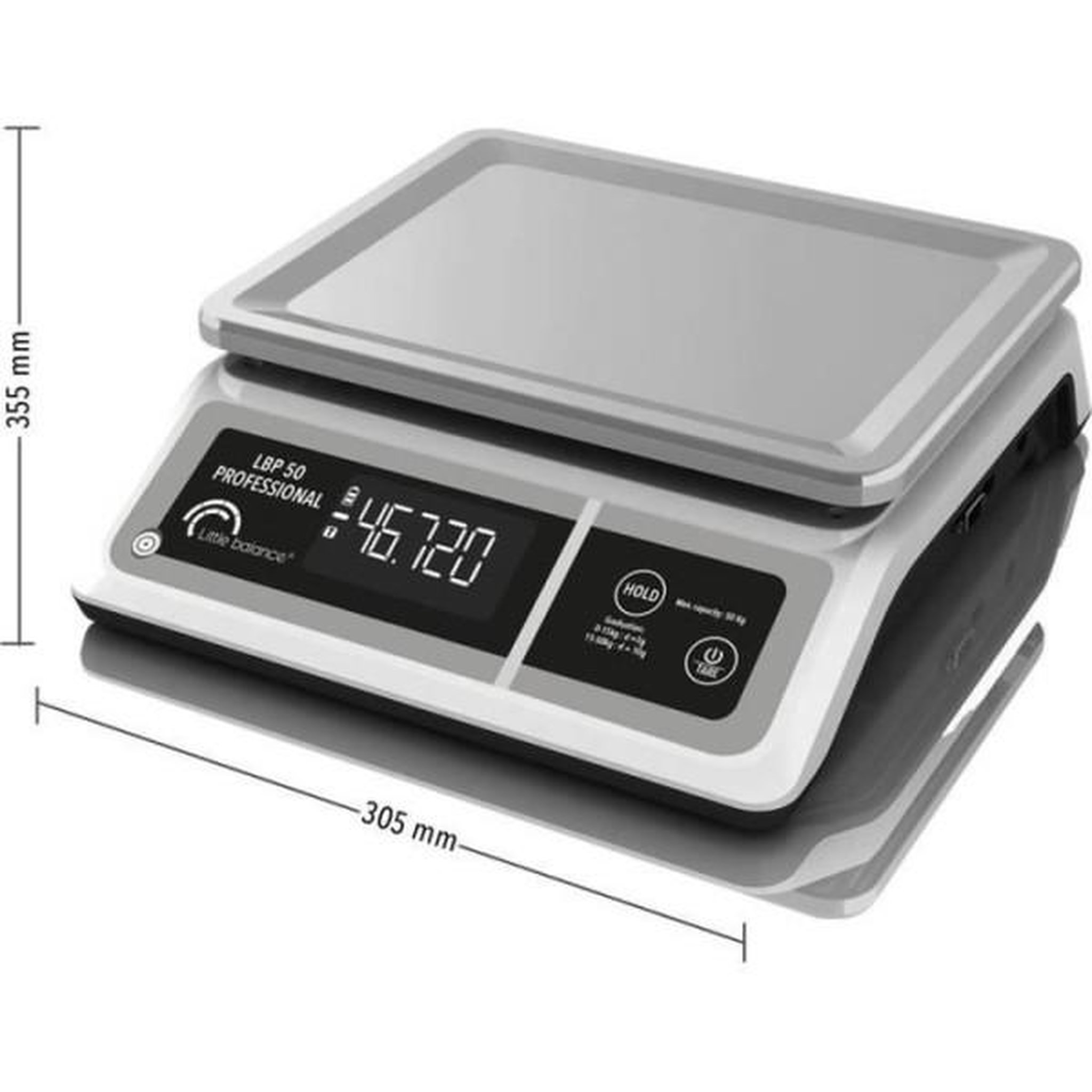 Voir la diapositive 3 : LITTLE BALANCE Balance de Cuisine Electronique de Precision Balance professionnelle - LBP 50 Professional - USB - Gris - LITTLE BALANCE -  - 50 kg