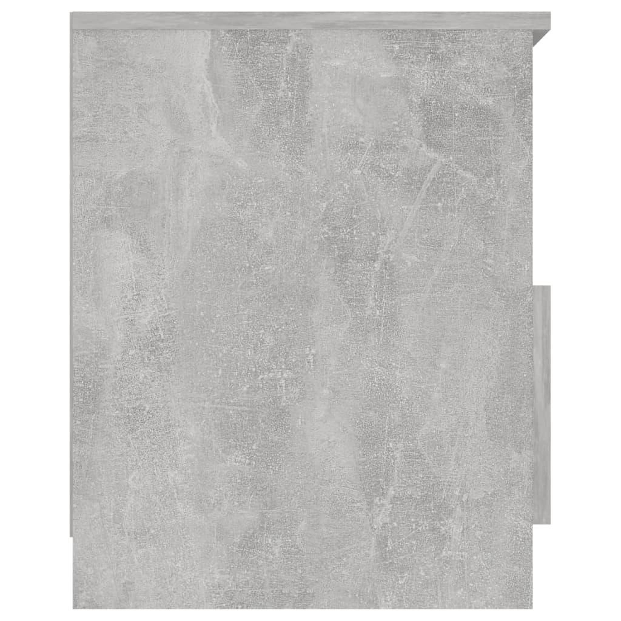 Voir la diapositive 4 : VIDAXL Table de chevet Gris beton 40x40x50 cm Agglomere