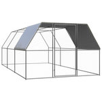 VIDAXL Poulailler d'exterieur 3x6x2 m Acier galvanise
