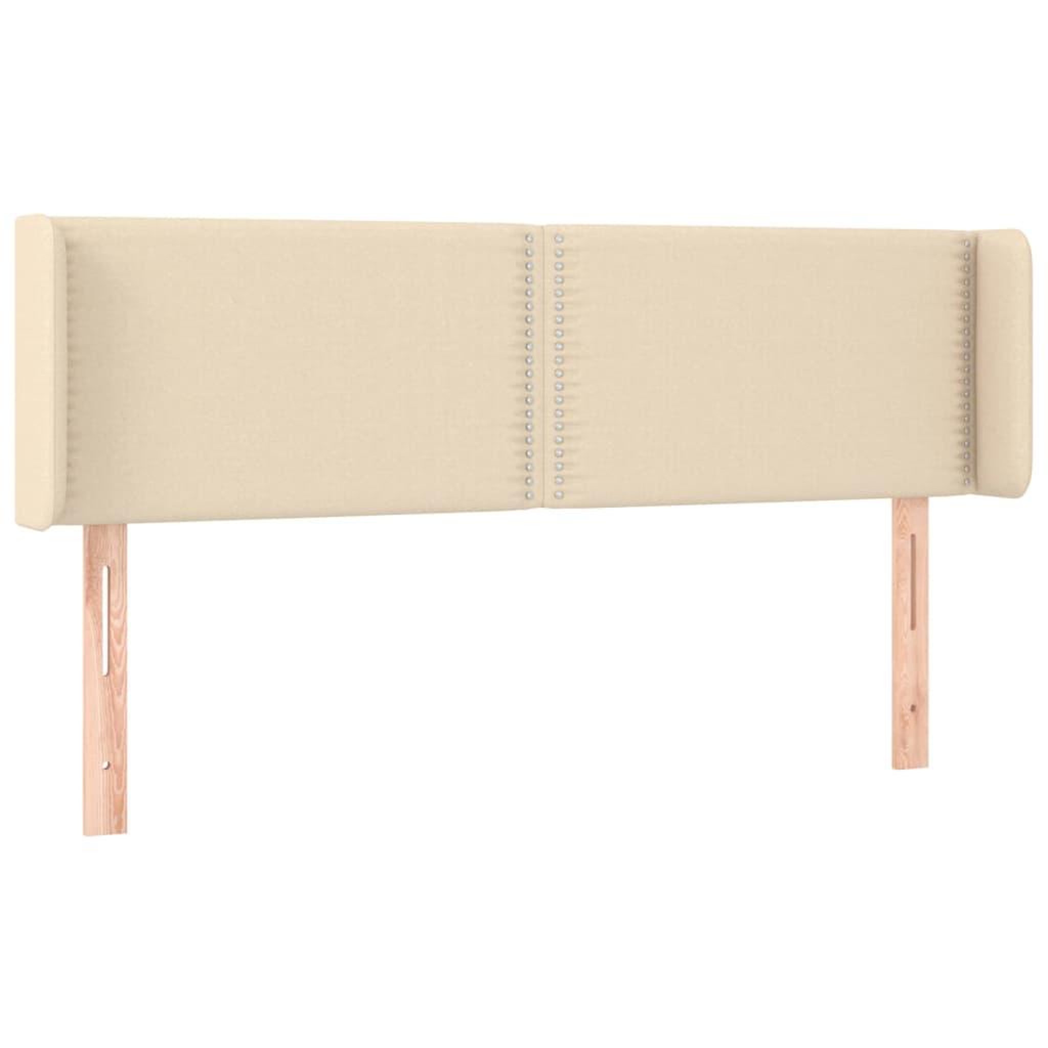 Voir la diapositive 3 : VIDAXL Tete de lit a LED Creme 147x16x78/88 cm Tissu