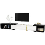 MERAX Meuble tv. Coloris disponibles : Blanc, Noir