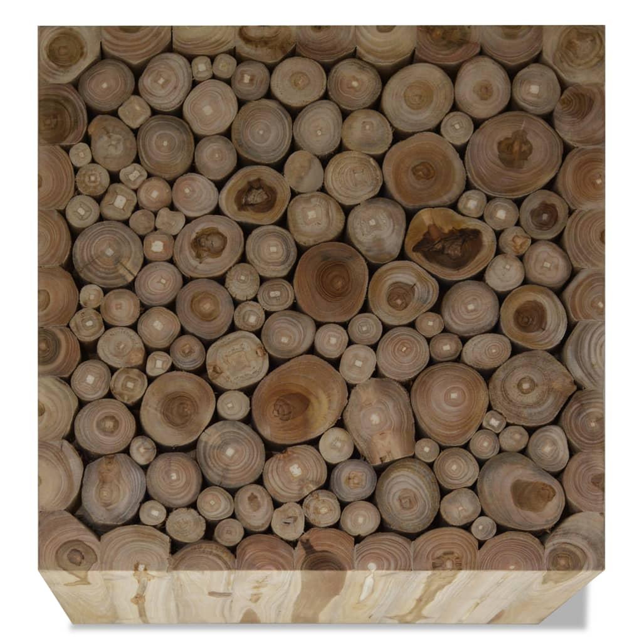 Voir la diapositive 3 : VIDAXL Table basse Teck authentique 50x50x35 cm