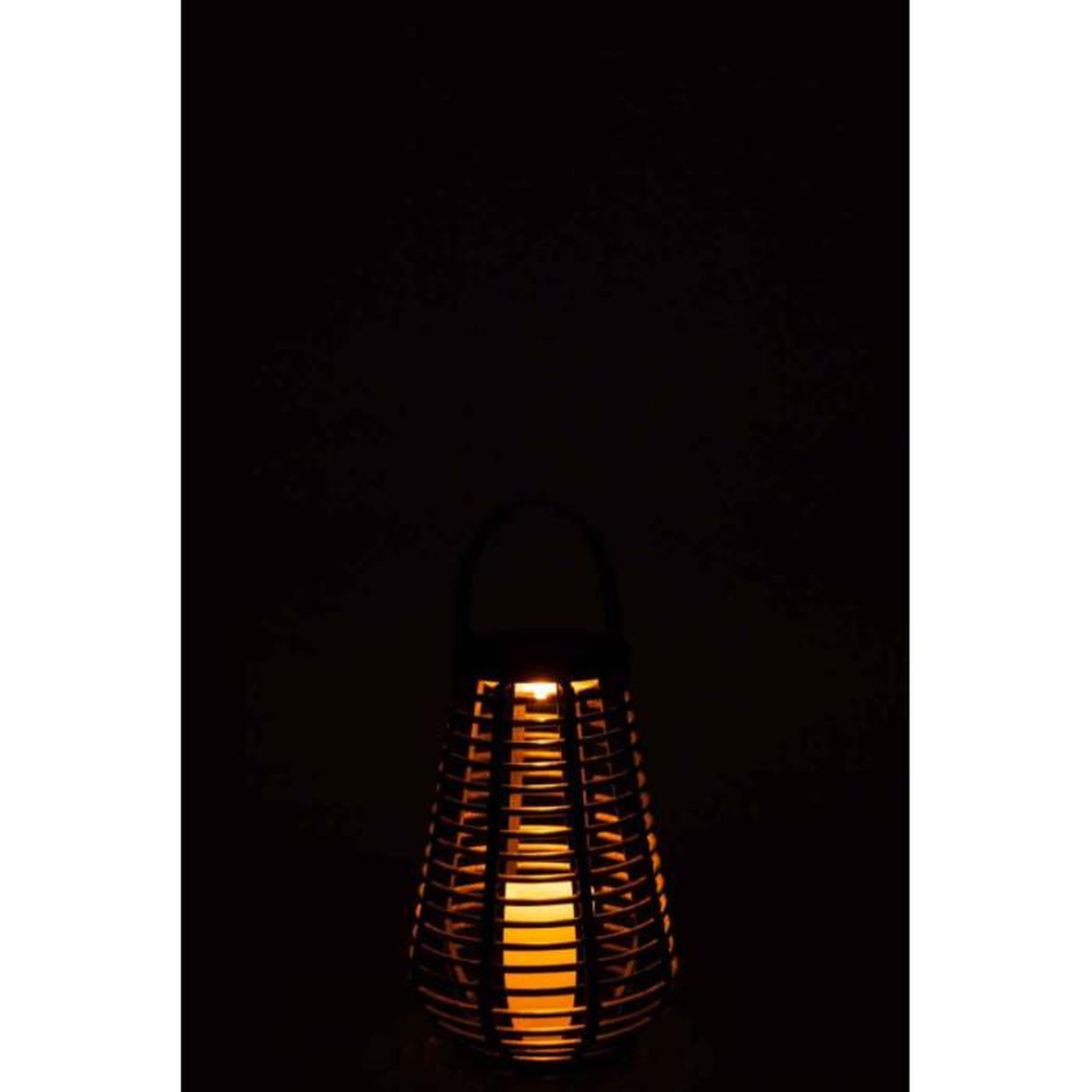 Voir la diapositive 3 : Paris Prix Lanterne Design Led  Énergie Solaire  27cm Marron