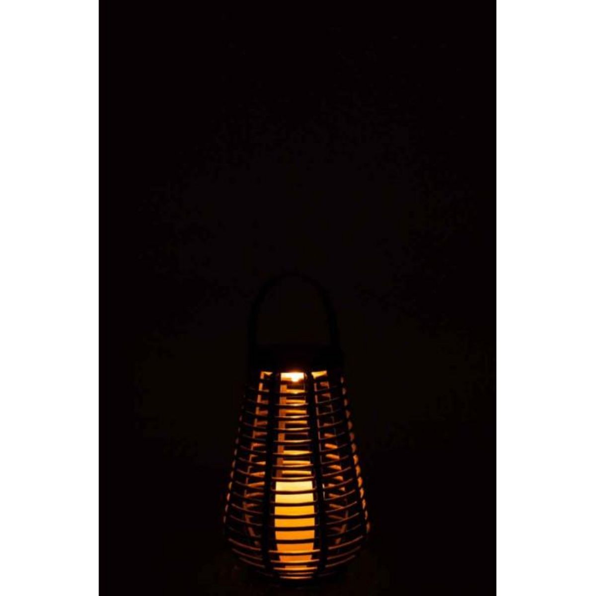 Paris Prix Lanterne Design Led  Énergie Solaire  27cm Marron