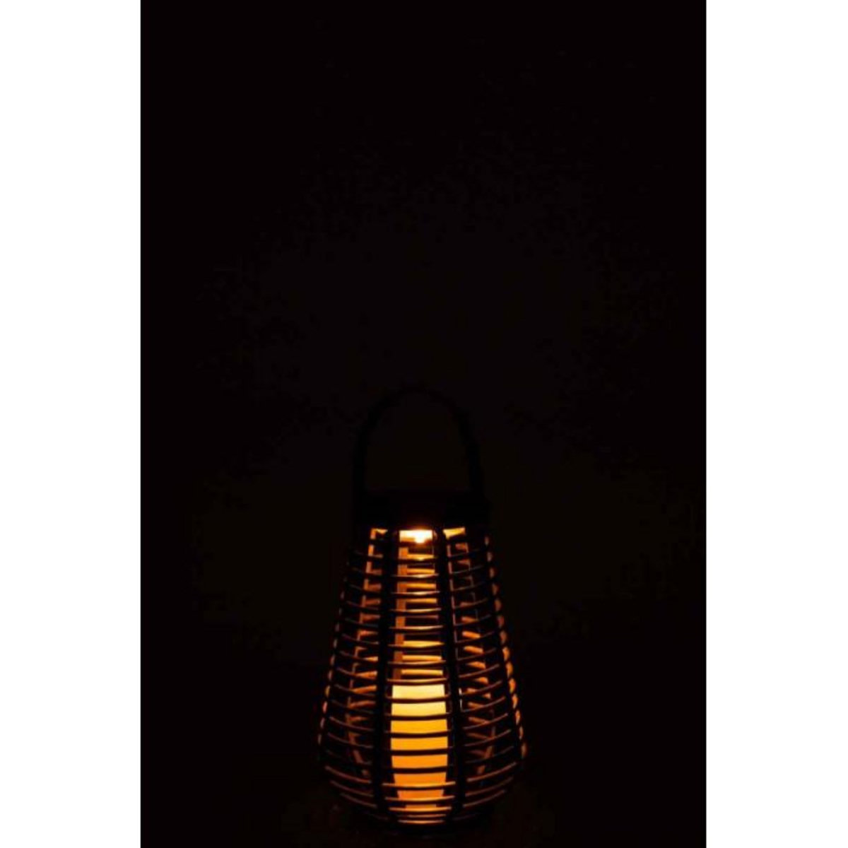 Paris Prix Lanterne Design Led  Énergie Solaire  27cm Marron