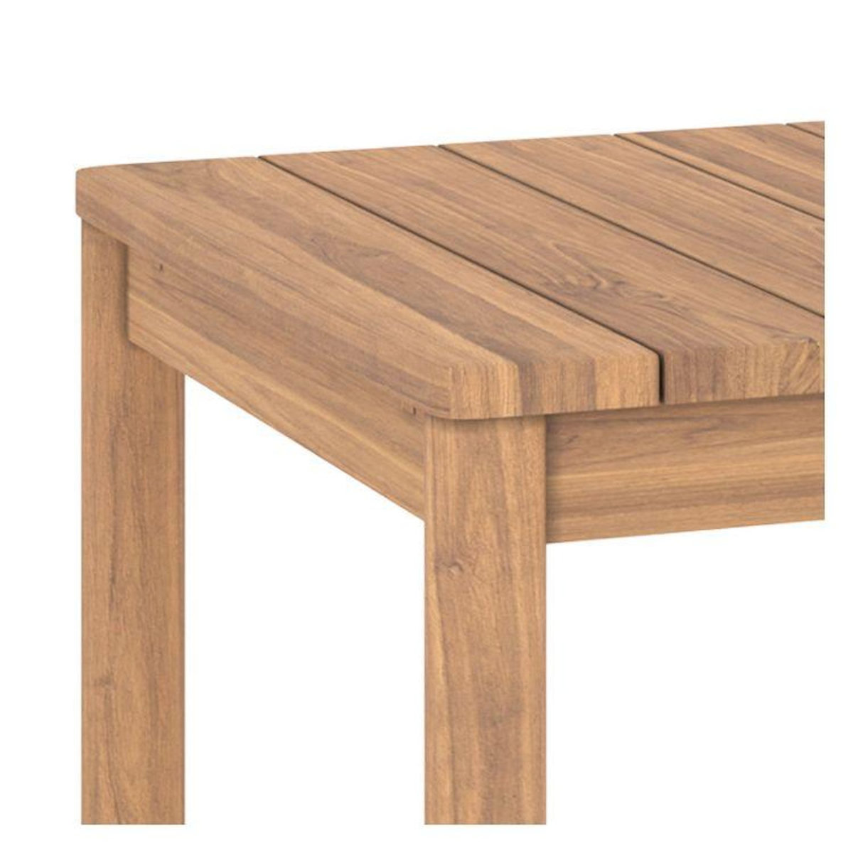 MAISON PAVANE Table de jardin extensible en teck 6 à 8 personnes-Kora