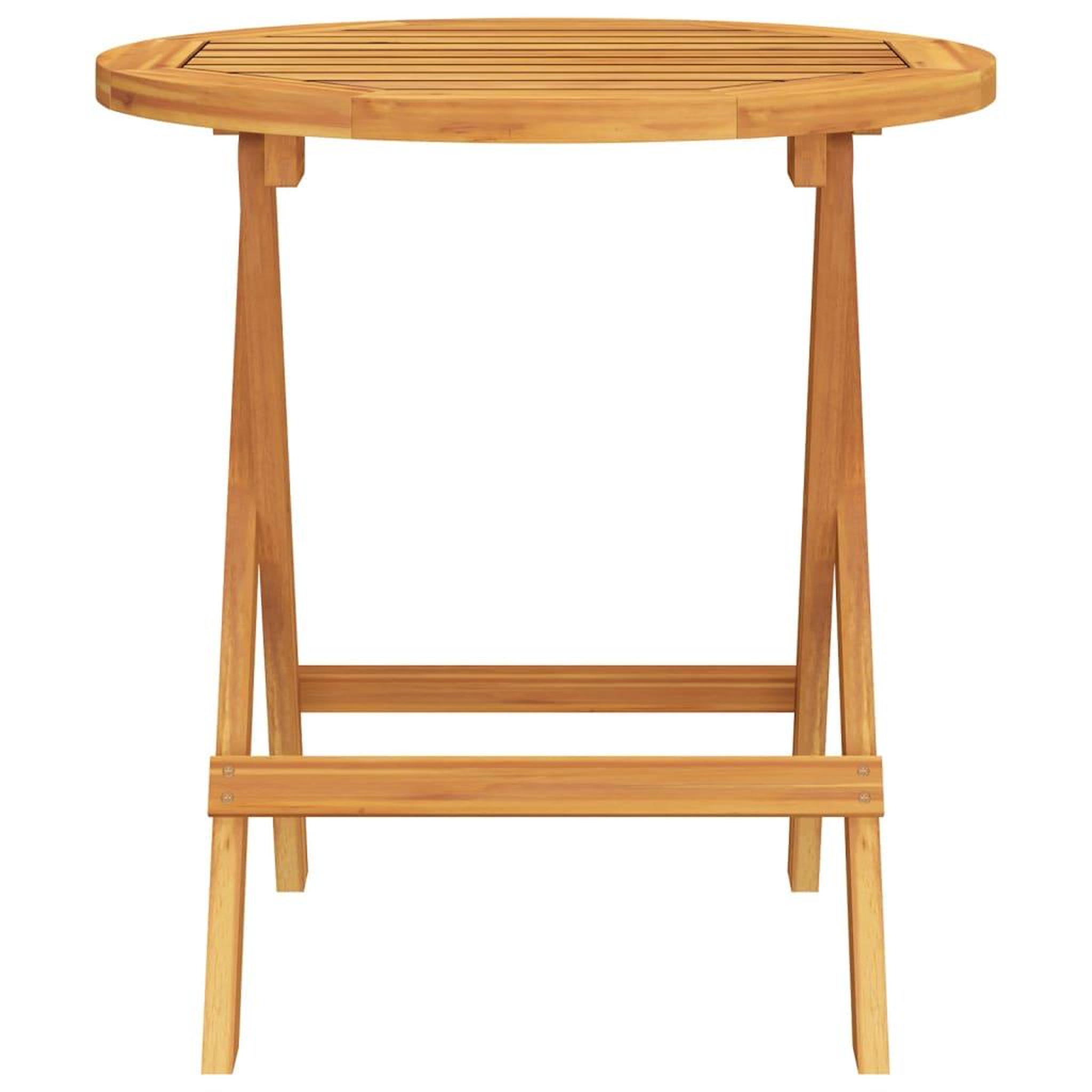 Voir la diapositive 3 : VIDAXL Table de bistro Ø46x47 cm Bois d'acacia massif