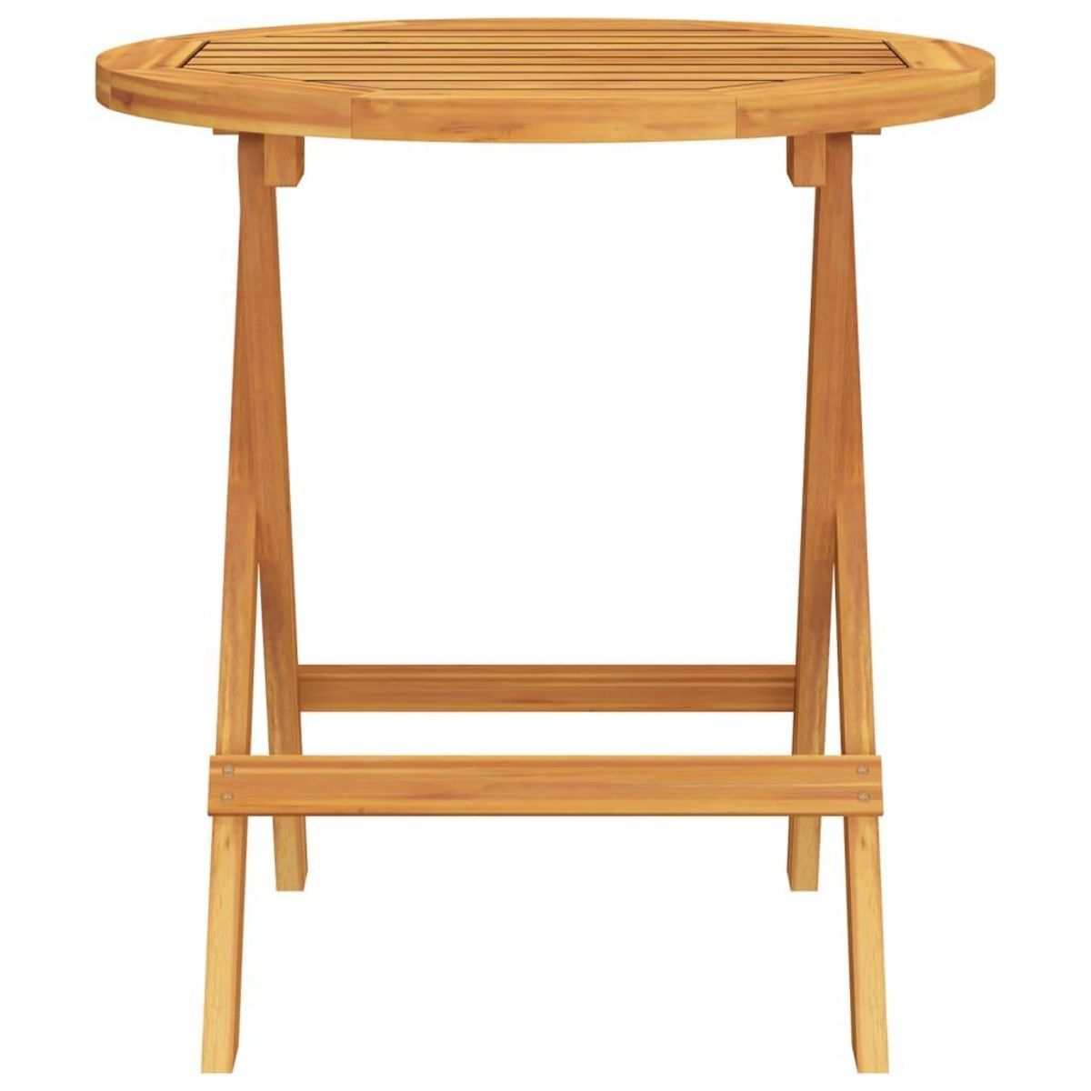 VIDAXL Table de bistro Ø46x47 cm Bois d'acacia massif