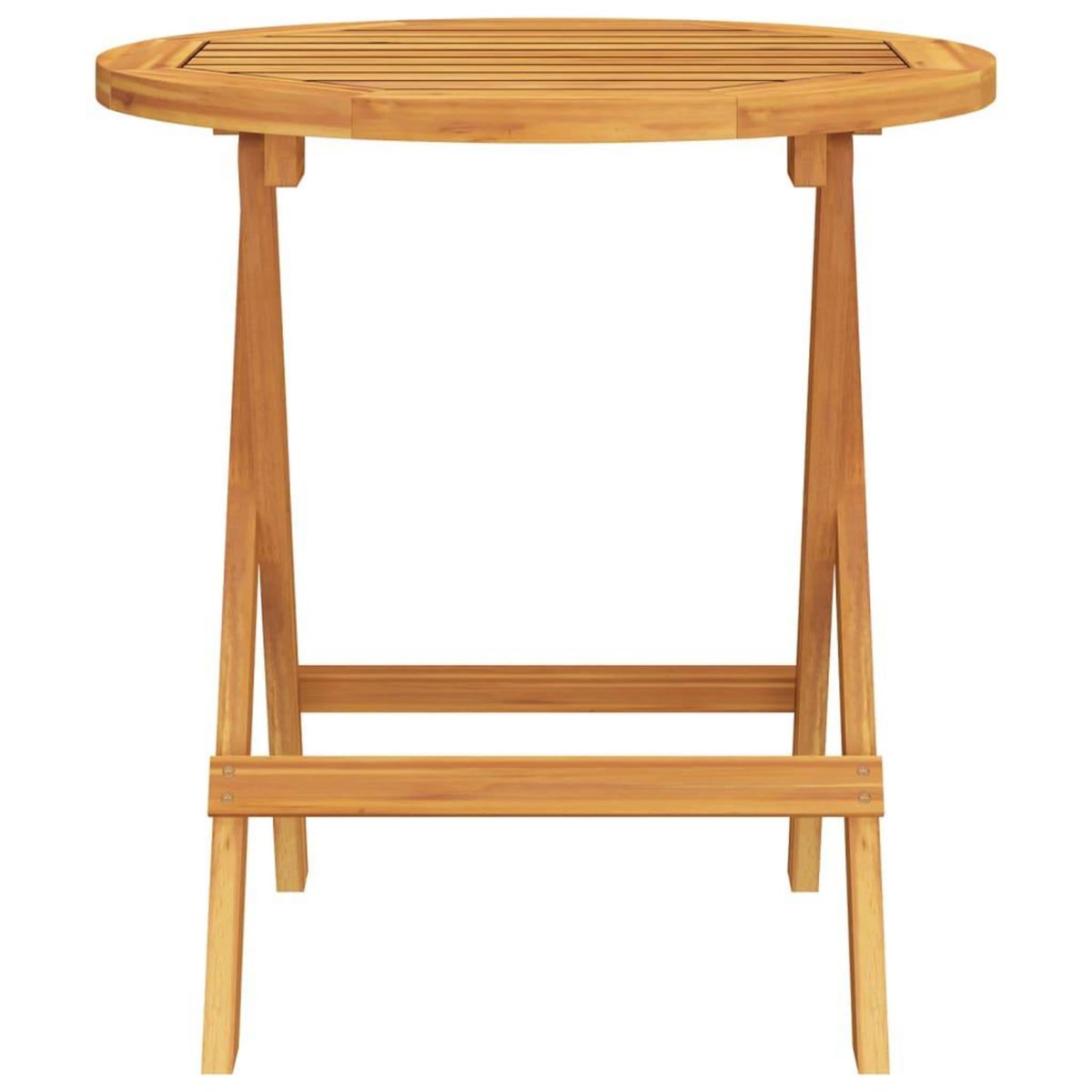 VIDAXL Table de bistro Ø46x47 cm Bois d'acacia massif