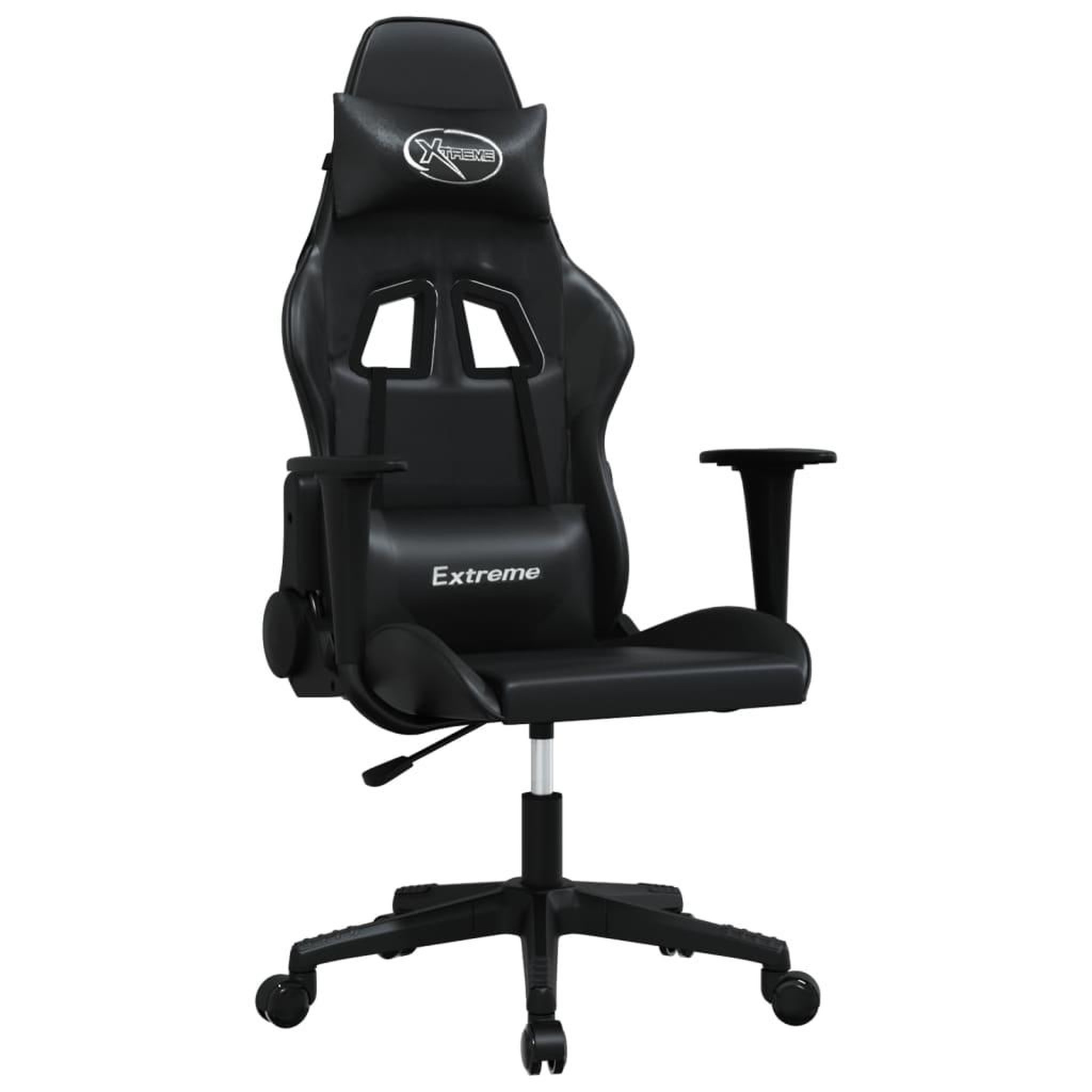 Voir la diapositive 2 : VIDAXL Chaise de jeu Noir Similicuir