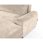 Voir la diapositive 4 : LISA DESIGN Nelly - canapé d'angle droit 4 places convertible avec coffre en velours texturé