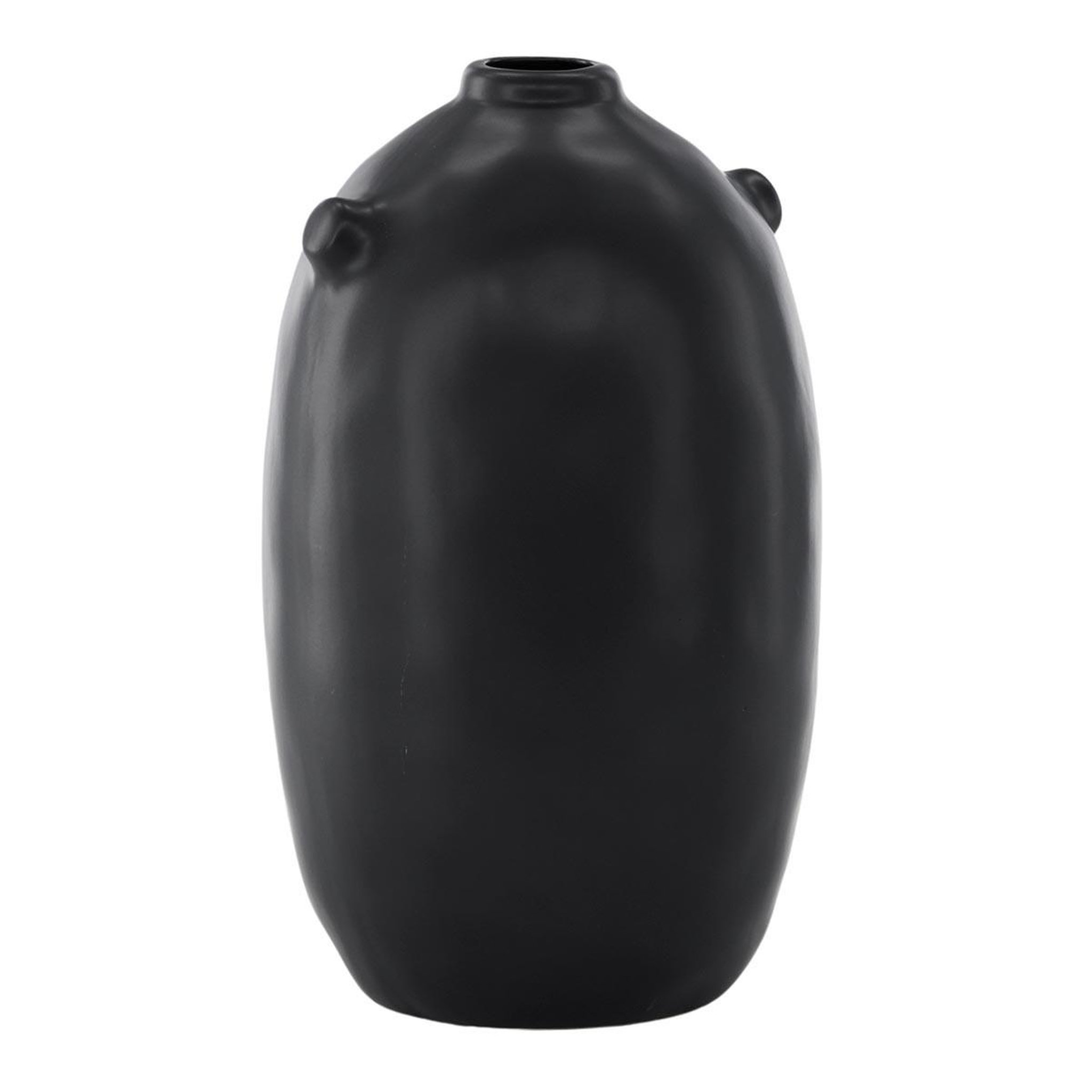 Voir la diapositive 1 : Paris Prix Vase déco en céramique  madi  28cm noir
