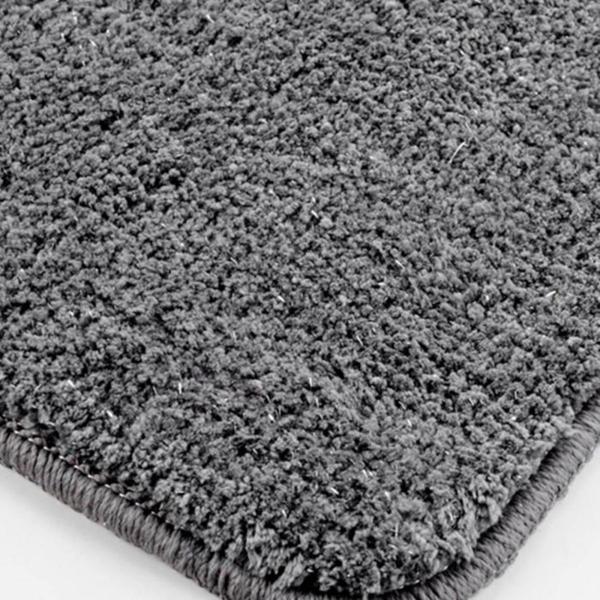 Paris Prix Tapis de Bain Microfibre  Métallisé  45x75cm Gris