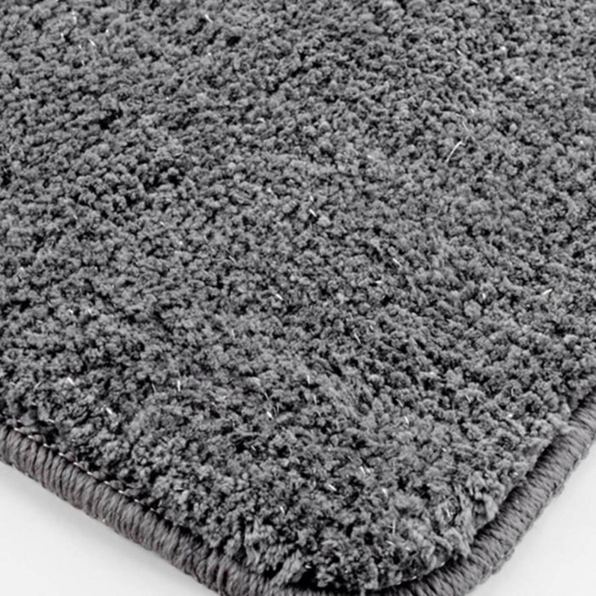 Paris Prix Tapis de Bain Microfibre  Métallisé  45x75cm Gris