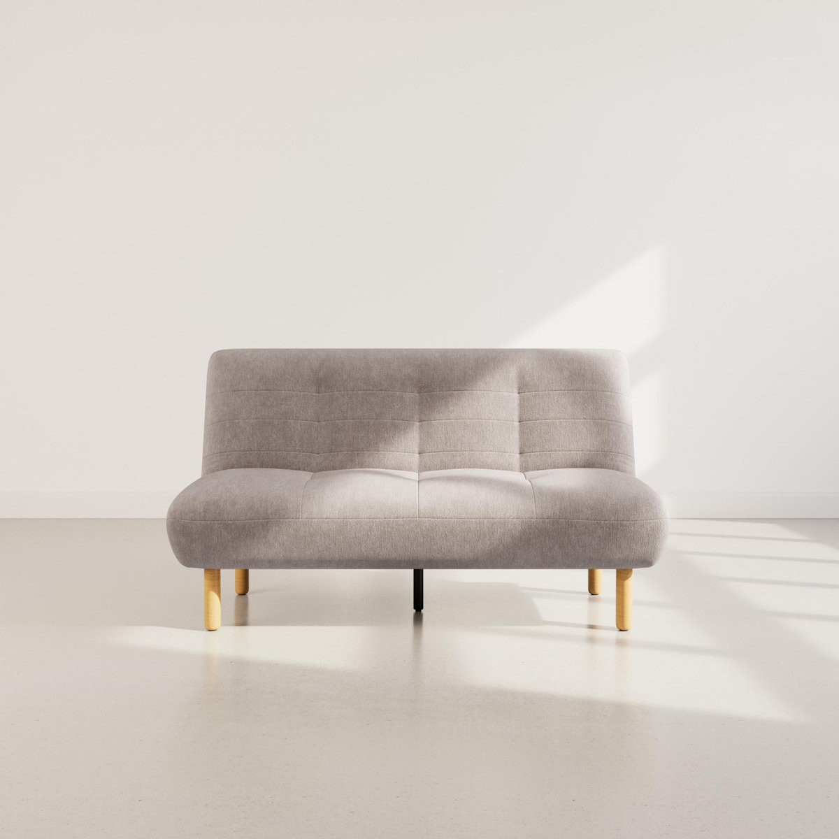 BEST MOBILIER Soan - banquette 2 places convertible clic-clac en velours texturé