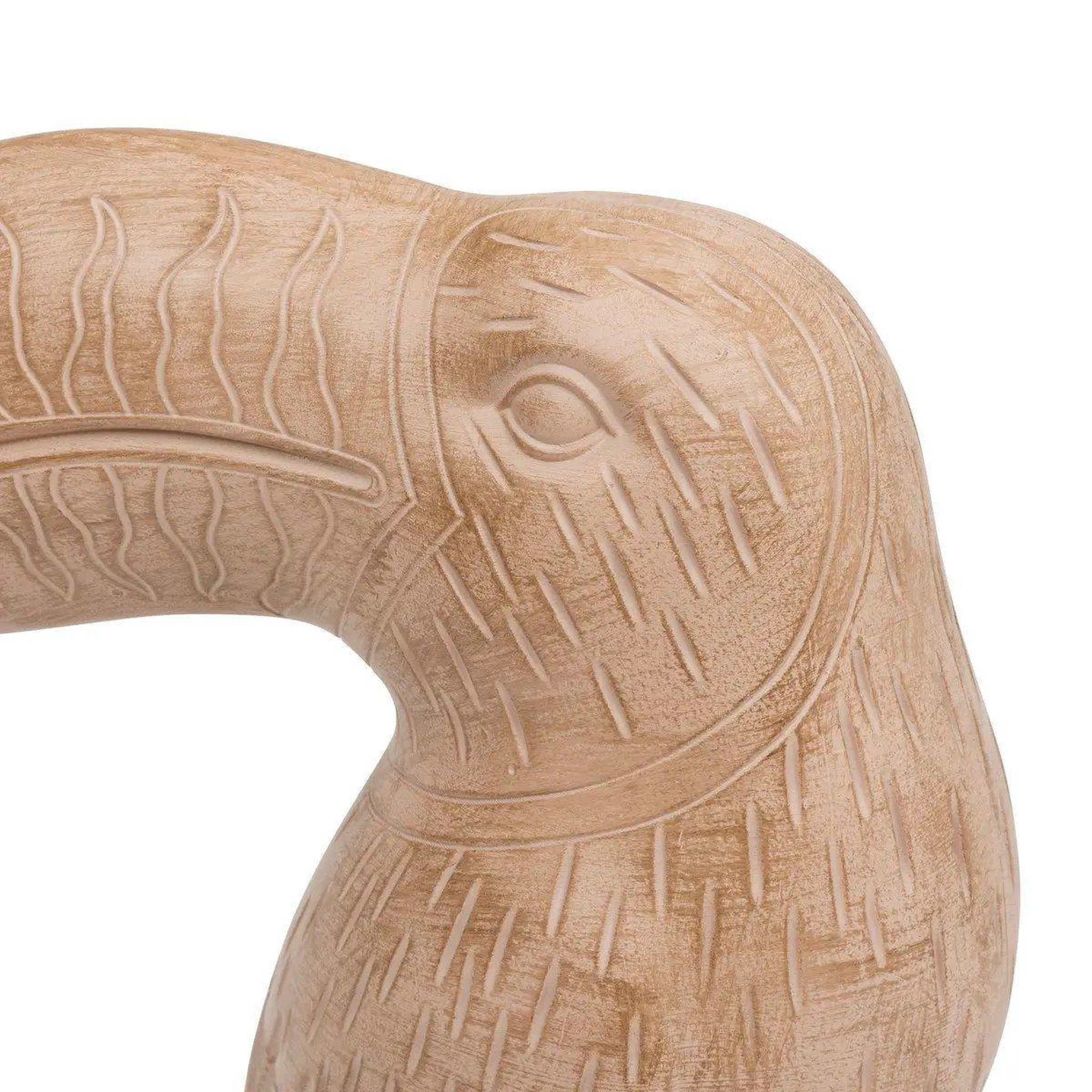 Voir la diapositive 2 : ATMOSPHERA Statuette toucan en résine  exotic panama  30cm naturel